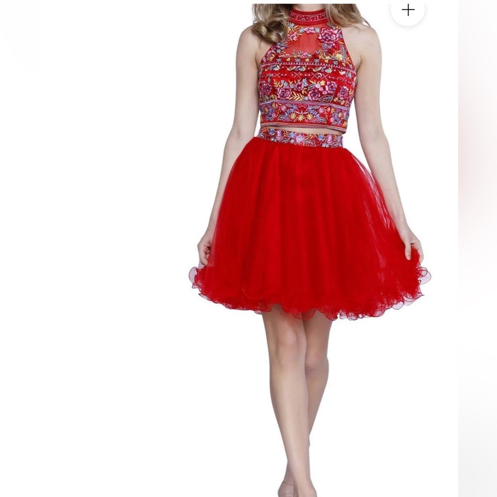 Narianna Red Mini Skirt XL NEW